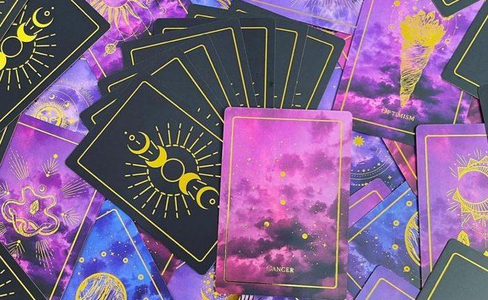 moonchu nebulous MAJOR ARCANA only tarot deck   TAROT   original indie tarot deck rider waite holographic collectible cards halloween e1702783069793